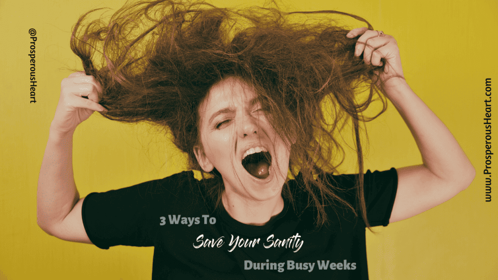 youtube cover image for 3 Ways To Save Your Sanity During Busy Weeks