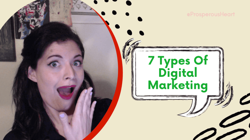 7 Types Of Digital Marketing With Kassandra The Prosperous Heart Making A Silly Face